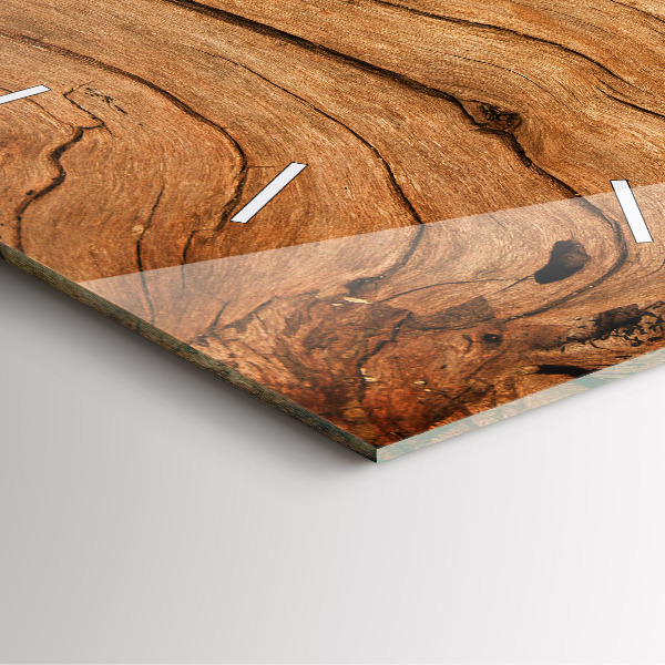 Szögletes fali üvegóra Régi fa