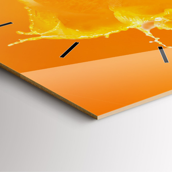 Szögletes fali üvegóra Narancs