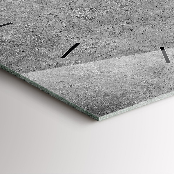 Szögletes fali üvegóra Ipari fal