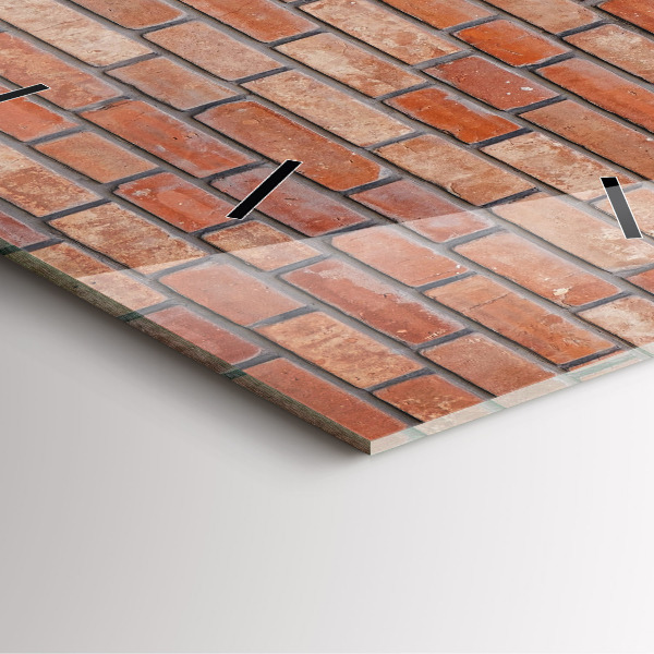 Szögletes fali üvegóra Téglafal