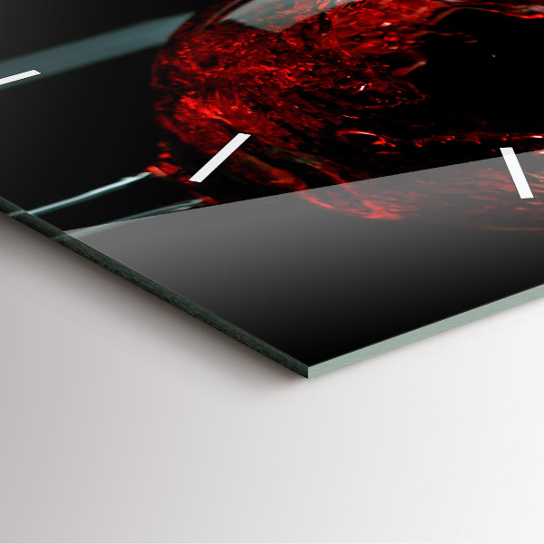 Szögletes fali üvegóra Egy üveg bor