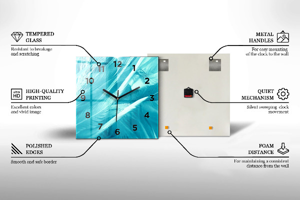 Szögletes fali üvegóra Paprika szíve