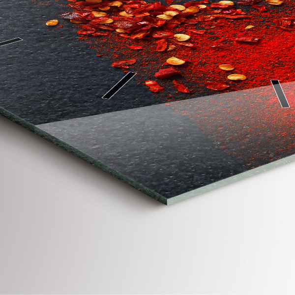 Szögletes fali üvegóra Pirospaprika fűszerezés