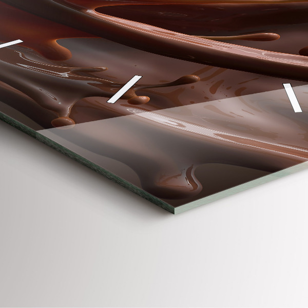 Szögletes fali üvegóra Kakaó hullámok