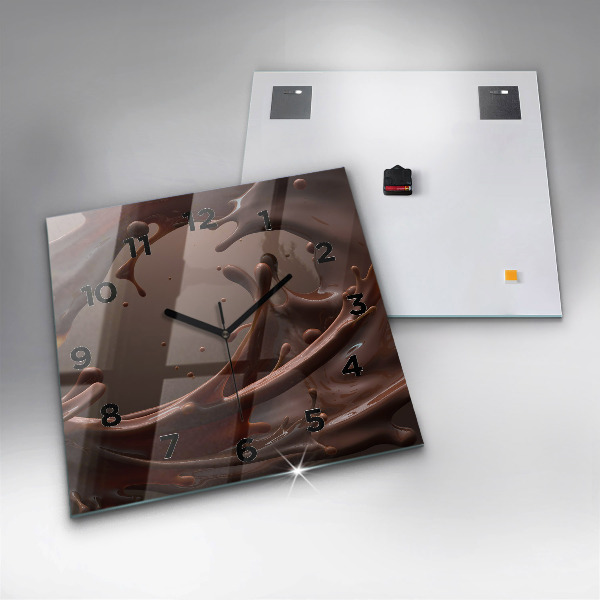 Szögletes fali üvegóra Kakaó hullámok