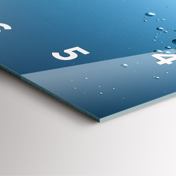 Szögletes fali üvegóra Víz alatti kilátás