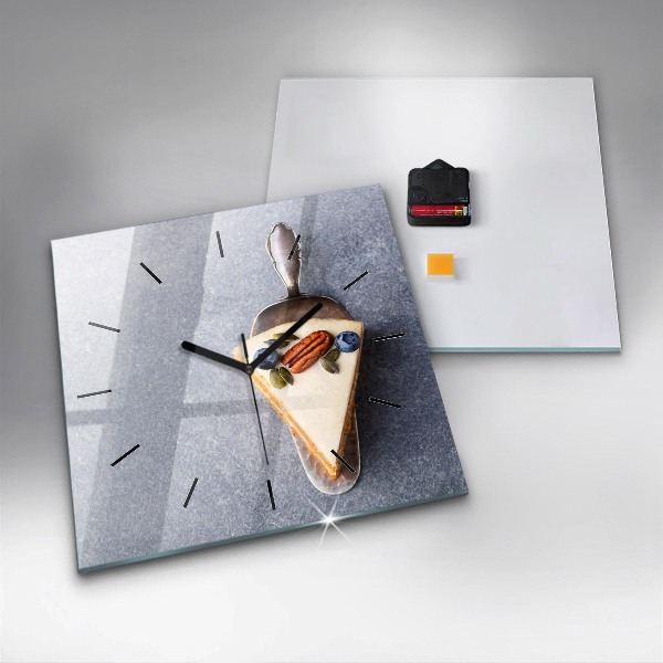 Szögletes fali üvegóra Egy szelet tortát