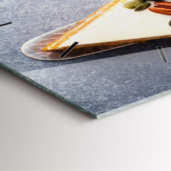 Szögletes fali üvegóra Egy szelet tortát