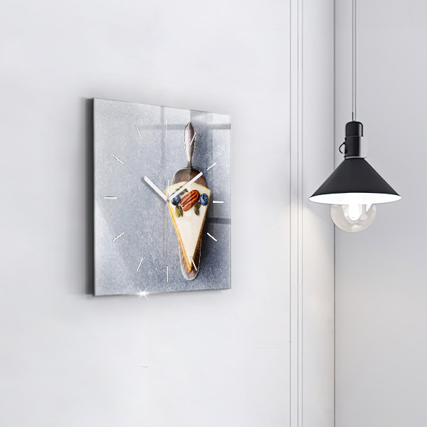 Szögletes fali üvegóra Egy szelet tortát