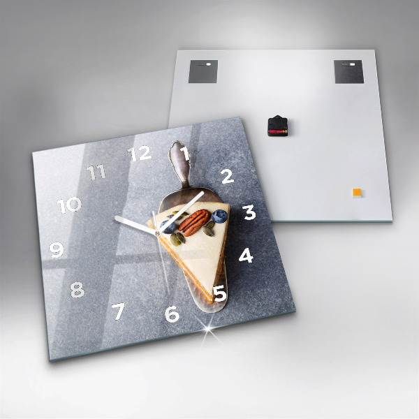 Szögletes fali üvegóra Egy szelet tortát