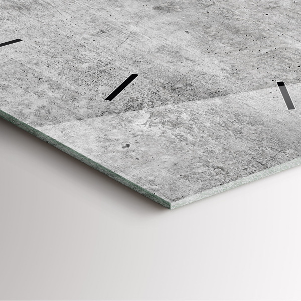 Szögletes fali üvegóra Nyers fal