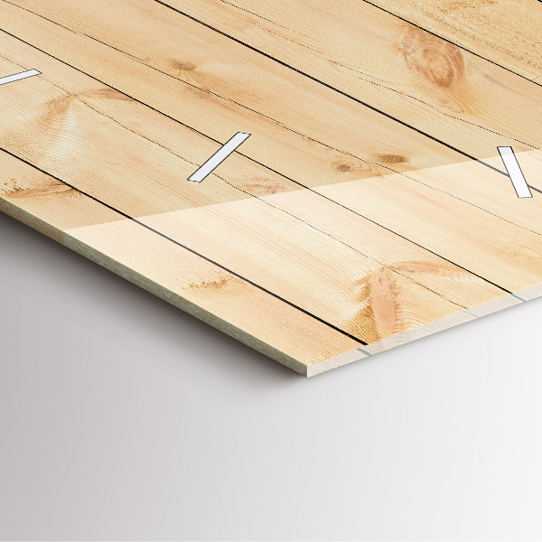 Szögletes fali üvegóra Fa táblák