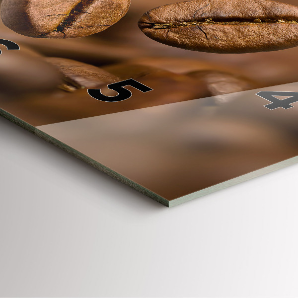 Szögletes fali üvegóra Absztrakt színek