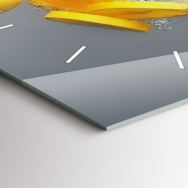 Szögletes fali üvegóra Citrus vízben