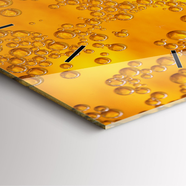 Szögletes fali üvegóra Sör habbal