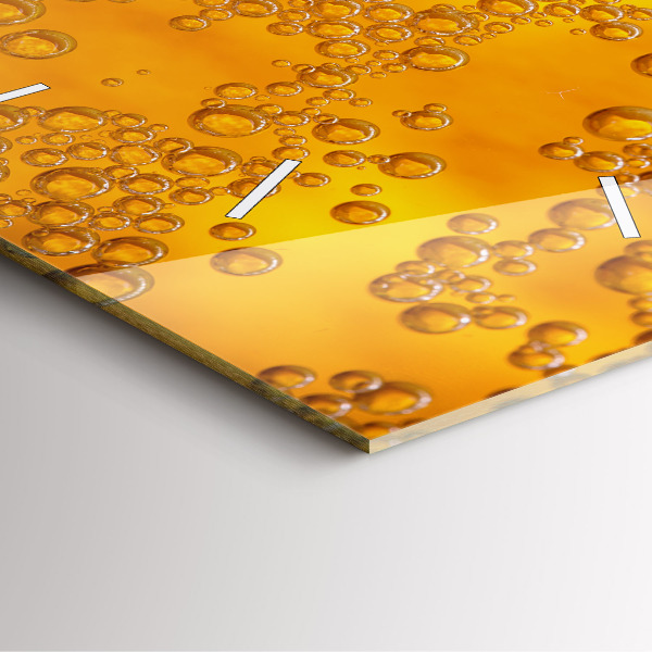Szögletes fali üvegóra Sör habbal