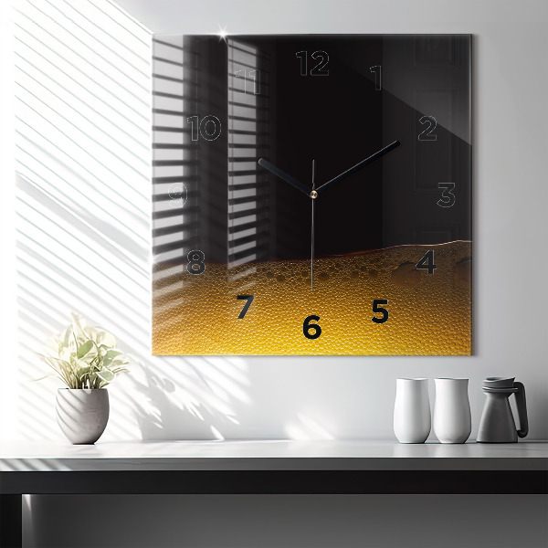 Szögletes fali üvegóra Narancslé