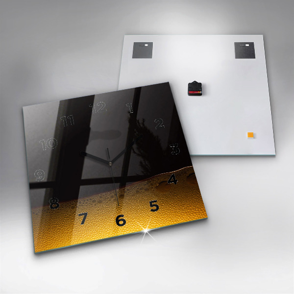 Szögletes fali üvegóra Narancslé