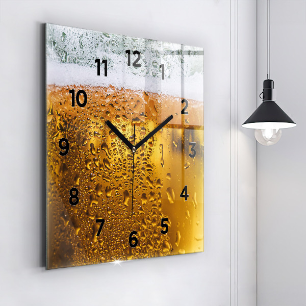 Szögletes fali üvegóra Egy korsó sört