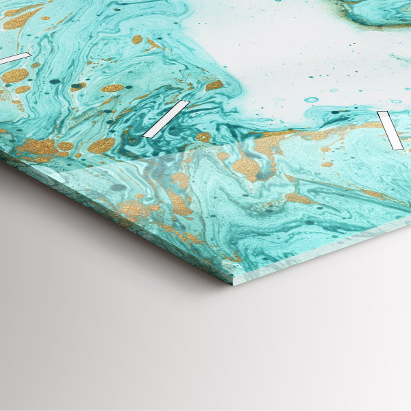 Szögletes fali üvegóra Márvány textúra