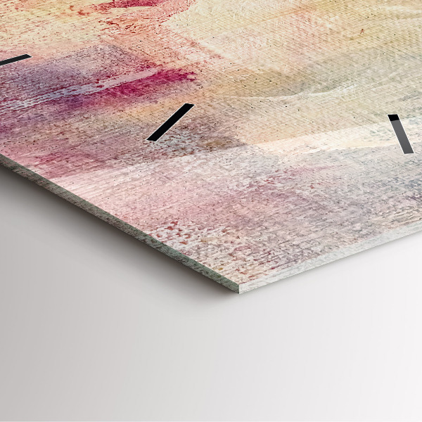 Szögletes fali üvegóra Festett absztrakció