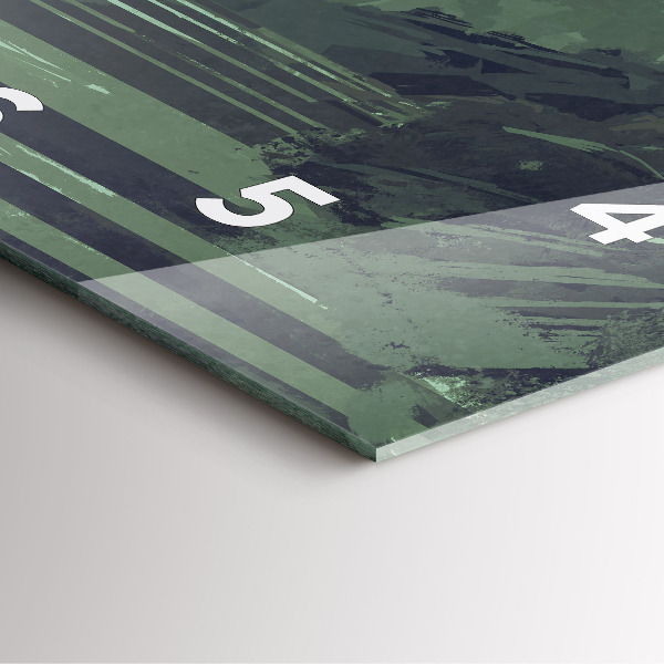 Szögletes fali üvegóra Szamuráj az erdőben