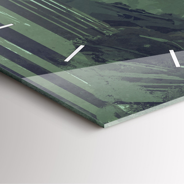 Szögletes fali üvegóra Szamuráj az erdőben