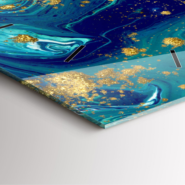 Szögletes fali üvegóra Modern absztrakció