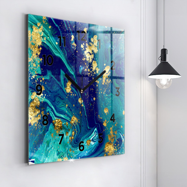 Szögletes fali üvegóra Modern absztrakció