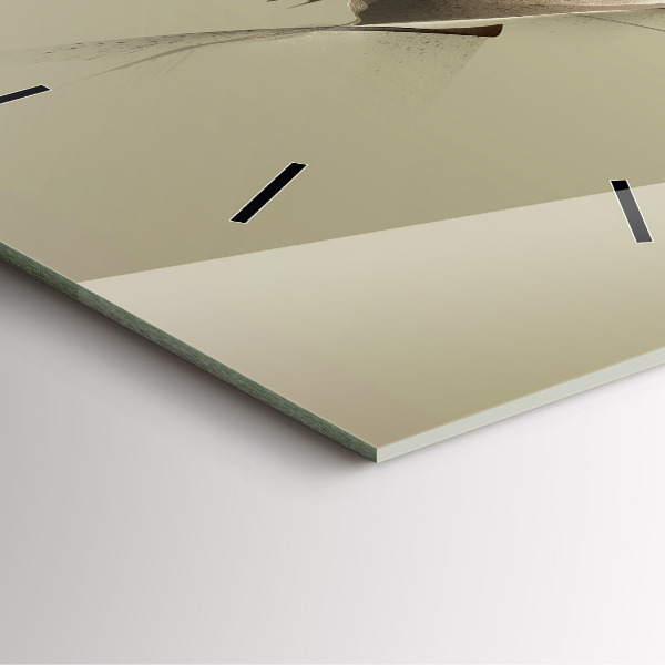 Szögletes fali üvegóra Grafikus jávorszarvas