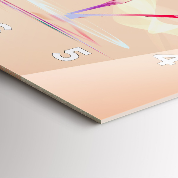 Szögletes fali üvegóra Flamingo illusztráció