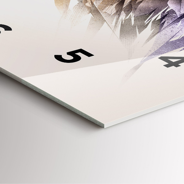 Szögletes fali üvegóra Ragadozó madara