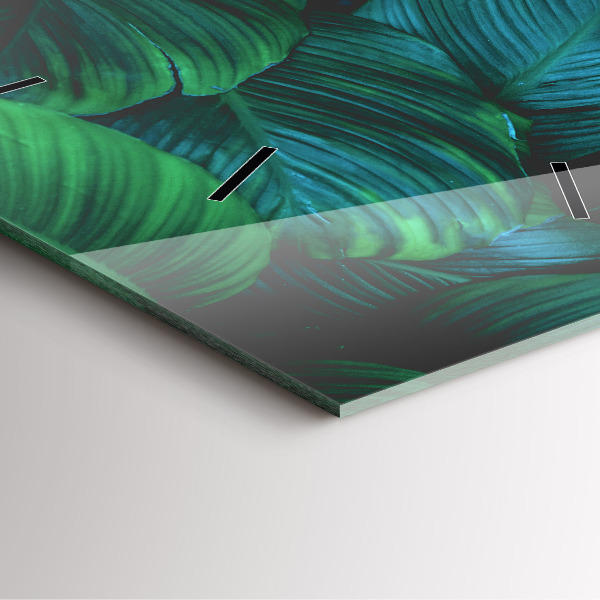 Szögletes fali üvegóra A természet levelei