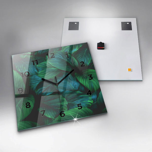 Szögletes fali üvegóra A természet levelei