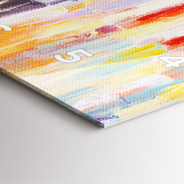 Szögletes fali üvegóra Pár az esőben