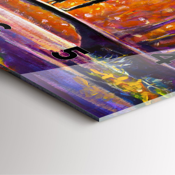 Szögletes fali üvegóra Pár az erdőben