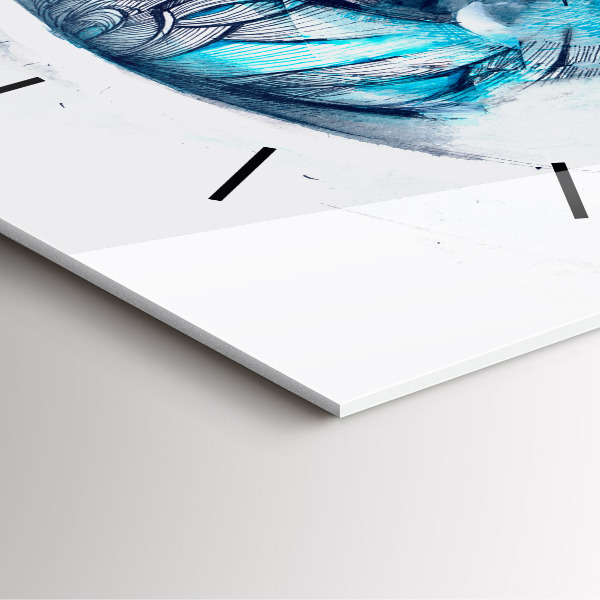 Szögletes fali üvegóra Wolf Eye Illusztráció