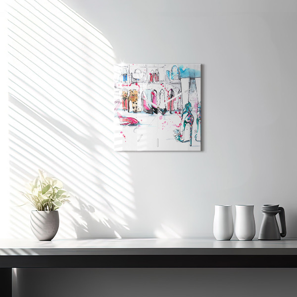 Szögletes fali üvegóra A nőiesség eleme