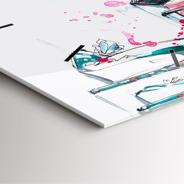 Szögletes fali üvegóra A nőiesség eleme