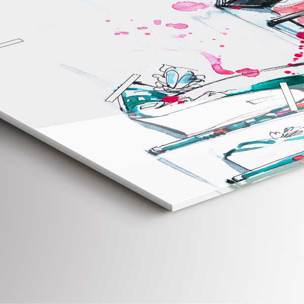 Szögletes fali üvegóra A nőiesség eleme