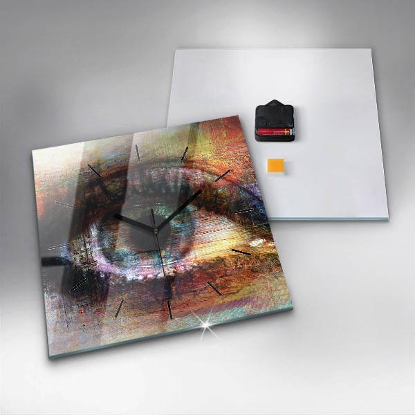 Szögletes fali üvegóra Street Art Eye