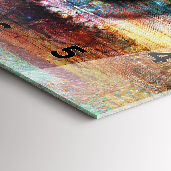 Szögletes fali üvegóra Street Art Eye