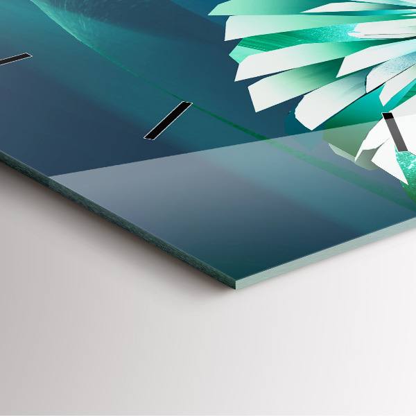 Szögletes fali üvegóra Egy repülő sas képe