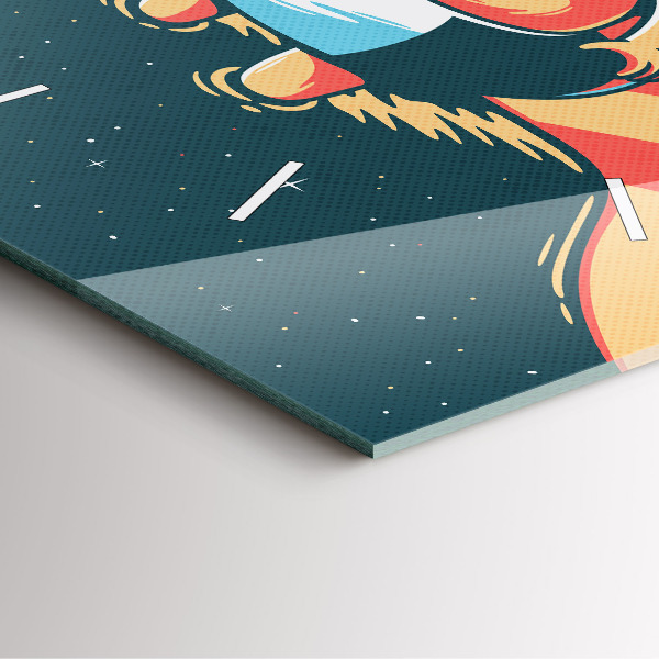 Szögletes fali üvegóra A gyerekek képzelete