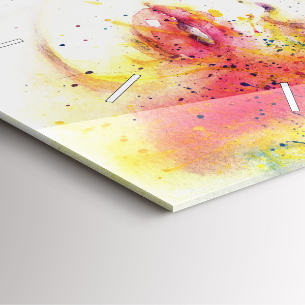 Szögletes fali üvegóra Egy titokzatos nő portréja