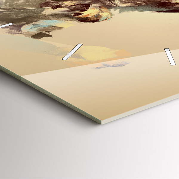 Szögletes fali üvegóra Bagoly - a bölcsesség jele