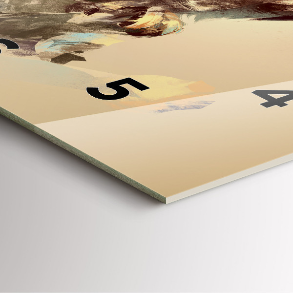 Szögletes fali üvegóra Bagoly - a bölcsesség jele