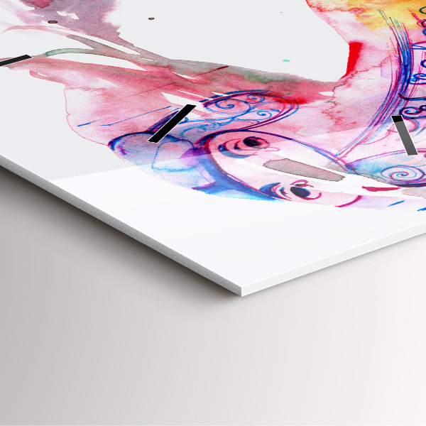 Szögletes fali üvegóra Két test egy lélek