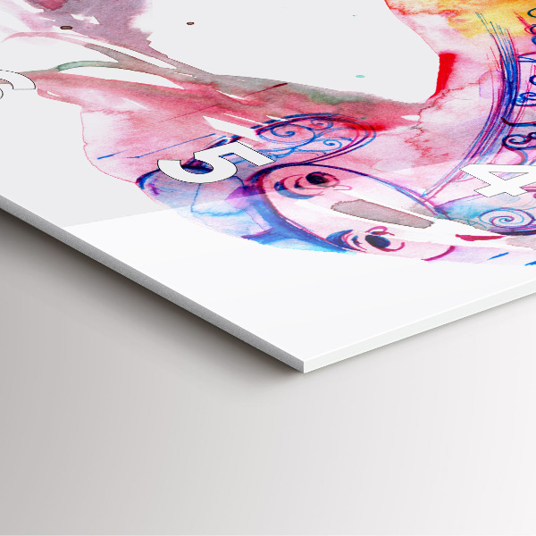 Szögletes fali üvegóra Két test egy lélek