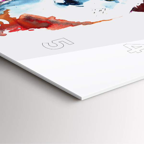 Szögletes fali üvegóra A farkas és a telihold